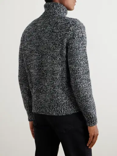 Loro Piana Alagana Cashmere-Blend Rollneck Sweater - Men | Thumbnail 3