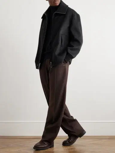 Loro Piana Reinga Straight-Leg Wish® Wool and Cashmere-Blend Trousers - Men | Thumbnail 2 Loro Piana Reinga Straight-Leg Wish® Wool and Cashmere-Blend Trousers - Men | Thumbnail 2