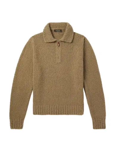 Loro Piana Folecchio Cashmere and Silk-Blend Half-Zip Sweater - Men | Thumbnail 1 Loro Piana Folecchio Cashmere and Silk-Blend Half-Zip Sweater - Men | Thumbnail 1