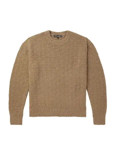 Loro Piana Folecchio Cashmere and Silk-Blend Sweater - Men | Thumbnail 1 Loro Piana Folecchio Cashmere and Silk-Blend Sweater - Men | Thumbnail 1