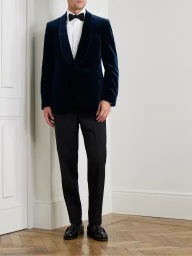 MR P. Slim-Fit Shawl-Collar Cotton-Velvet Tuxedo Jacket - Men | Thumbnail 2