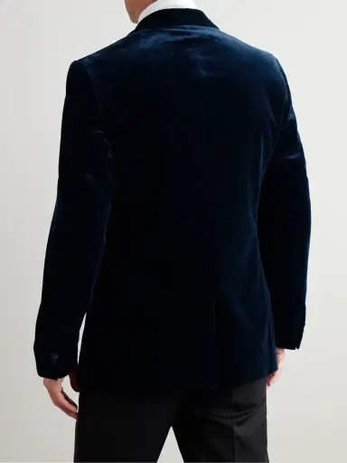 MR P. Slim-Fit Shawl-Collar Cotton-Velvet Tuxedo Jacket - Men | Thumbnail 3