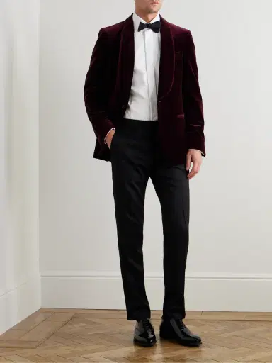MR P. Slim-Fit Shawl-Collar Cotton-Velvet Tuxedo Jacket - Men | Thumbnail 2 MR P. Slim-Fit Shawl-Collar Cotton-Velvet Tuxedo Jacket - Men | Thumbnail 2