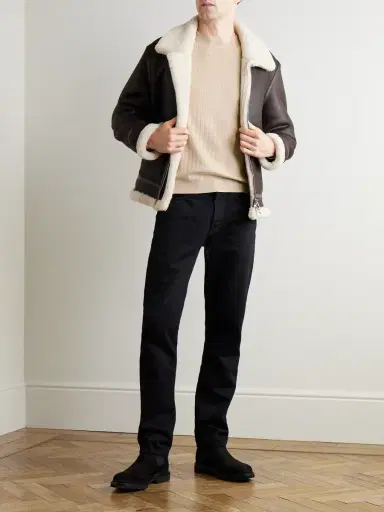Loro Piana Riva Valdobbia Ribbed Virgin Wool Sweater - Men | Thumbnail 2 Loro Piana Riva Valdobbia Ribbed Virgin Wool Sweater - Men | Thumbnail 2