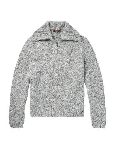 Loro Piana Alpe Meggiana Cashmere Half-Zip Sweater - Men | Thumbnail 1