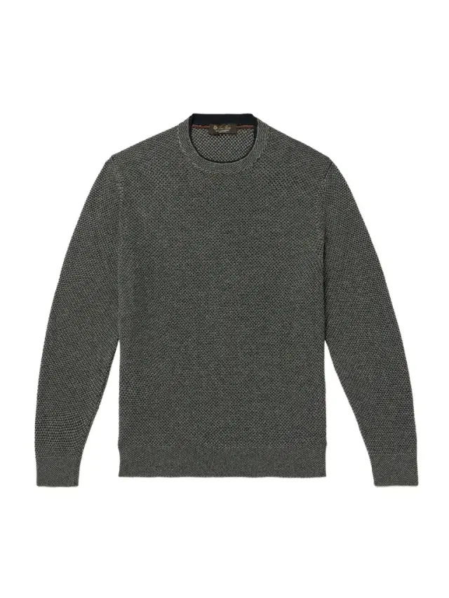 Loro Piana Varallo Honeycomb-Knit Baby Cashmere Sweater - Men