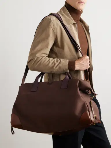 Bennett Winch Weekender Leather-Trimmed Cotton-Canvas Holdall - Men | Thumbnail 2 Bennett Winch Weekender Leather-Trimmed Cotton-Canvas Holdall - Men | Thumbnail 2