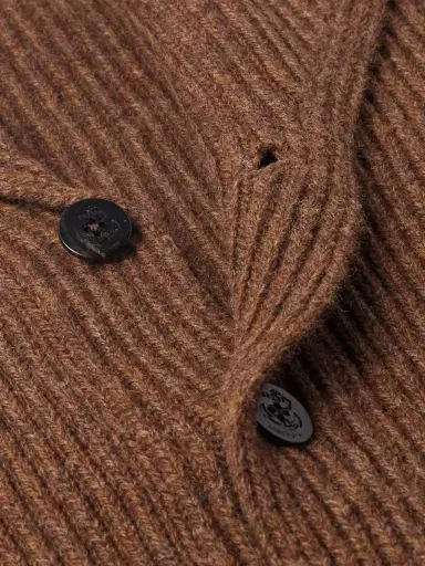 Loro Piana Shawl-Collar Ribbed Wool Cardigan - Men | Thumbnail 4 Loro Piana Shawl-Collar Ribbed Wool Cardigan - Men | Thumbnail 4