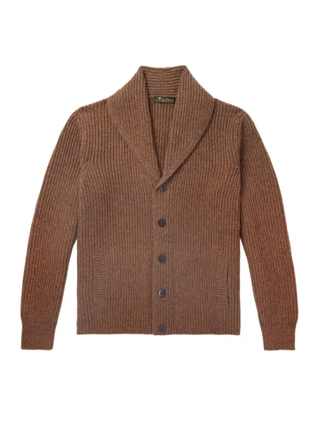 Loro Piana Shawl-Collar Ribbed Wool Cardigan - Men