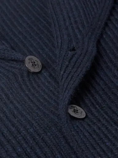Loro Piana Shawl-Collar Ribbed Wool Cardigan - Men | Thumbnail 4 Loro Piana Shawl-Collar Ribbed Wool Cardigan - Men | Thumbnail 4