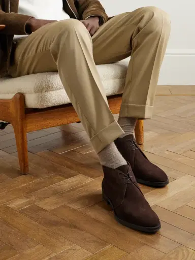 Edward Green Shanklin Suede Chukka Boots - Men | Thumbnail 2 Edward Green Shanklin Suede Chukka Boots - Men | Thumbnail 2
