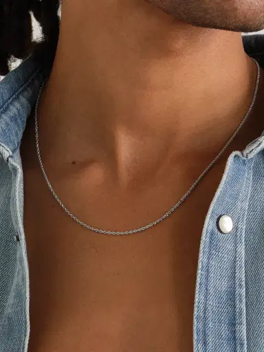 Alex Moss New York 20-Inch 14-Karat White Gold Rope Chain Necklace - Men | Thumbnail 2 Alex Moss New York 20-Inch 14-Karat White Gold Rope Chain Necklace - Men | Thumbnail 2