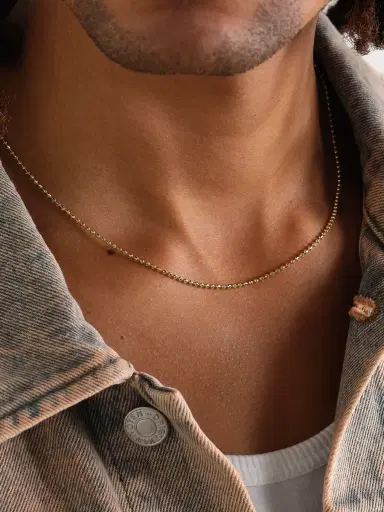 Alex Moss New York 18-inch 14-Karat Gold Ball Chain Necklace - Men | Thumbnail 2 Alex Moss New York 18-inch 14-Karat Gold Ball Chain Necklace - Men | Thumbnail 2