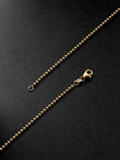 Alex Moss New York 18-inch 14-Karat Gold Ball Chain Necklace - Men | Thumbnail 3 Alex Moss New York 18-inch 14-Karat Gold Ball Chain Necklace - Men | Thumbnail 3