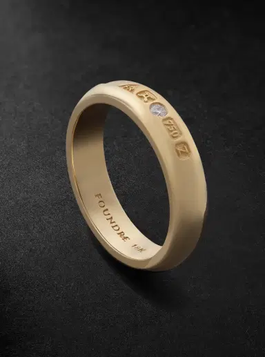Foundrae 18-Karat Gold Diamond Ring - Men | Thumbnail 1