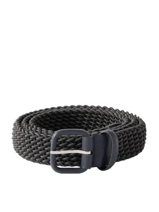 Charvet 3cm Leather-Trimmed Woven Cord Belt - Men