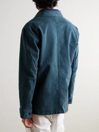 Portuguese Flannel Labura Stretch-Cotton Twill Overshirt - Men | Thumbnail 3