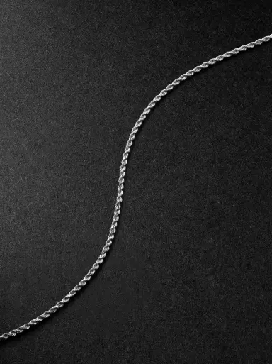 Alex Moss New York 22-Inch 14-Karat White Gold Rope Chain Necklace - Men | Thumbnail 4 Alex Moss New York 22-Inch 14-Karat White Gold Rope Chain Necklace - Men | Thumbnail 4