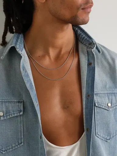 Alex Moss New York 22-Inch 14-Karat White Gold Rope Chain Necklace - Men | Thumbnail 5 Alex Moss New York 22-Inch 14-Karat White Gold Rope Chain Necklace - Men | Thumbnail 5