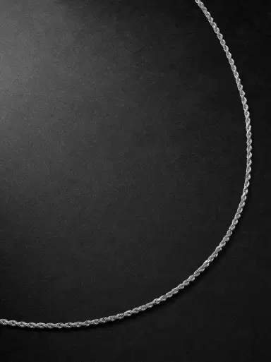 Alex Moss New York 22-Inch 14-Karat White Gold Rope Chain Necklace - Men | Thumbnail 1 Alex Moss New York 22-Inch 14-Karat White Gold Rope Chain Necklace - Men | Thumbnail 1