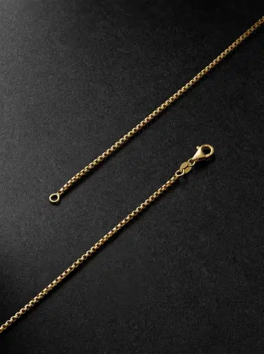Alex Moss New York 22-inch 14-Karat Gold Box Chain Necklace - Men | Thumbnail 3 Alex Moss New York 22-inch 14-Karat Gold Box Chain Necklace - Men | Thumbnail 3