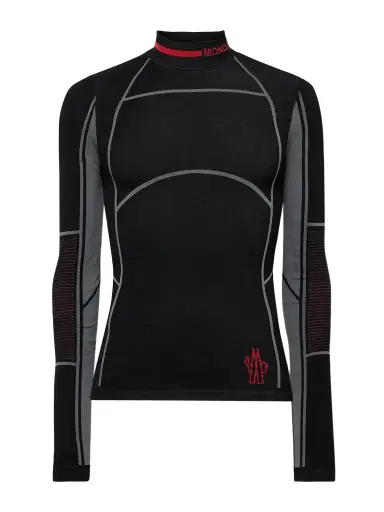 Moncler Grenoble Logo-Jacquard Stretch-Knit Ski Base Layer - Men | Thumbnail 1 Moncler Grenoble Logo-Jacquard Stretch-Knit Ski Base Layer - Men | Thumbnail 1