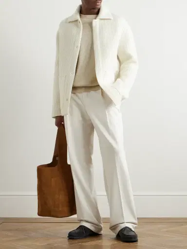 Zegna Ribbed Wool and Cashmere-Blend Jacket - Men | Thumbnail 2 Zegna Ribbed Wool and Cashmere-Blend Jacket - Men | Thumbnail 2