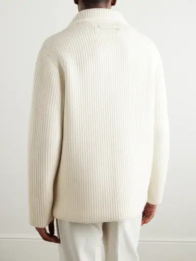 Zegna Ribbed Wool and Cashmere-Blend Jacket - Men | Thumbnail 4 Zegna Ribbed Wool and Cashmere-Blend Jacket - Men | Thumbnail 4