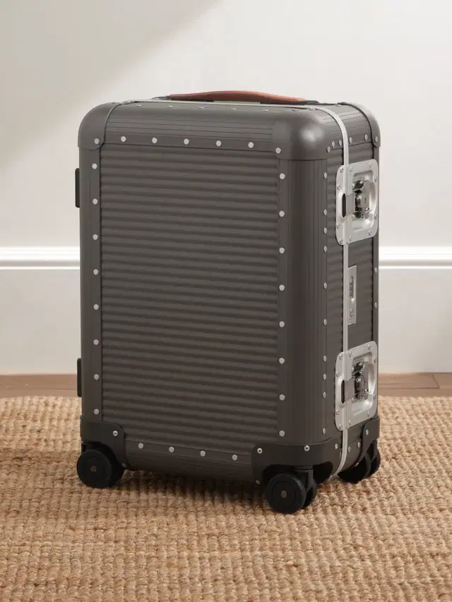 Bank Spinner 55cm Rubber-Trimmed Aluminum Suitcase - Men