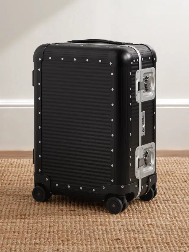 FPM Milano Bank Spinner 55cm Rubber-Trimmed Aluminium Suitcase - Men
