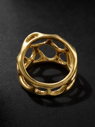 Alex Moss New York Symbiote 14-Karat Gold Ring - Men | Thumbnail 3