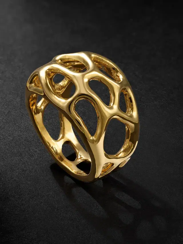 Symbiote 14-Karat Gold Ring - Men