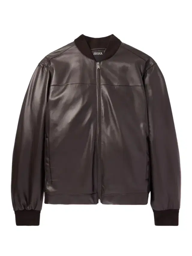 Zegna Slim-Fit Leather Jacket - Men