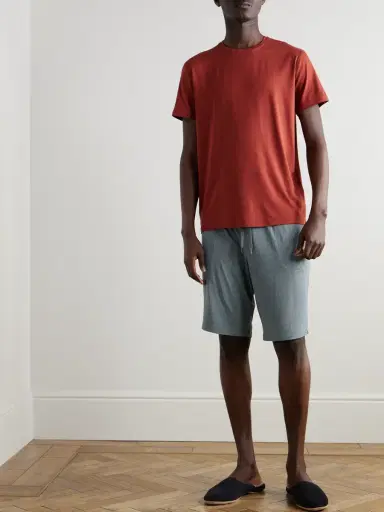Derek Rose Basel Stretch-Micro Modal Jersey Pyjama Shorts - Men | Thumbnail 2