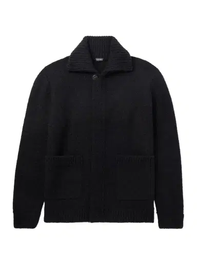 Zegna Brushed-Knit Field Jacket - Men | Thumbnail 1 Zegna Brushed-Knit Field Jacket - Men | Thumbnail 1