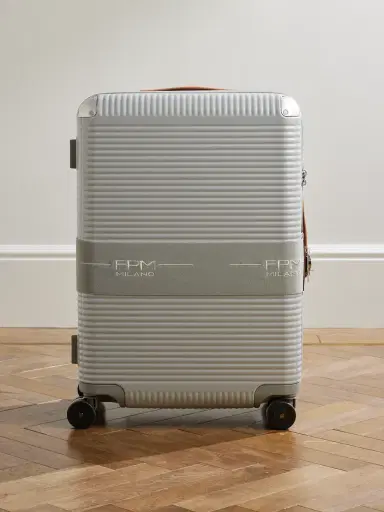 FPM Milano Bank Zip Deluxe 68cm Leather-Trimmed Polycarbonate Spinner Suitcase - Men | Thumbnail 1 FPM Milano Bank Zip Deluxe 68cm Leather-Trimmed Polycarbonate Spinner Suitcase - Men | Thumbnail 1