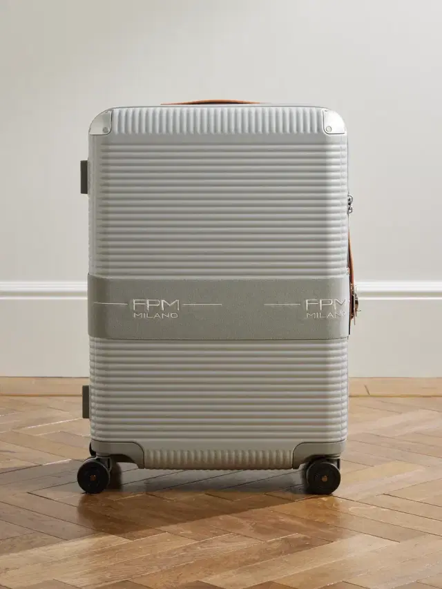 FPM Milano Bank Zip Deluxe 68cm Leather-Trimmed Polycarbonate Spinner Suitcase - Men