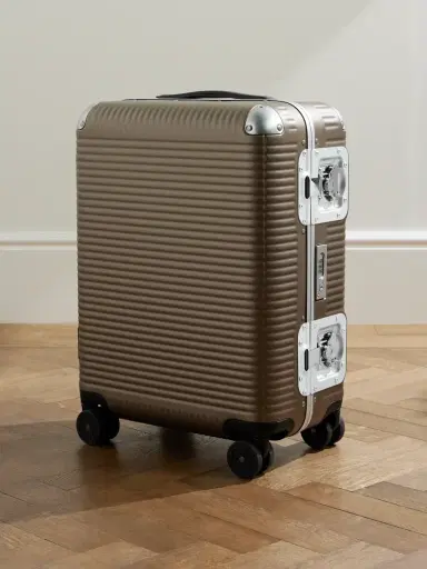 FPM Milano Bank Spinner 55cm Leather and Aluminium-Trimmed Makrolon® Polycarbonate Suitcase - Men | Thumbnail 1 FPM Milano Bank Spinner 55cm Leather and Aluminium-Trimmed Makrolon® Polycarbonate Suitcase - Men | Thumbnail 1