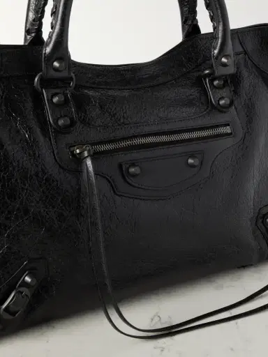 Balenciaga Le City Medium Embellished Textured-leather Tote Bag | Thumbnail 4