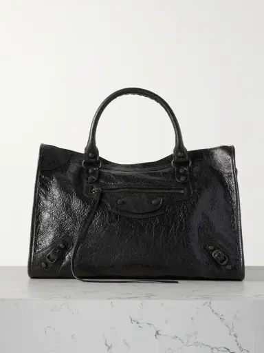 Balenciaga Le City Medium Embellished Textured-leather Tote Bag | Thumbnail 1