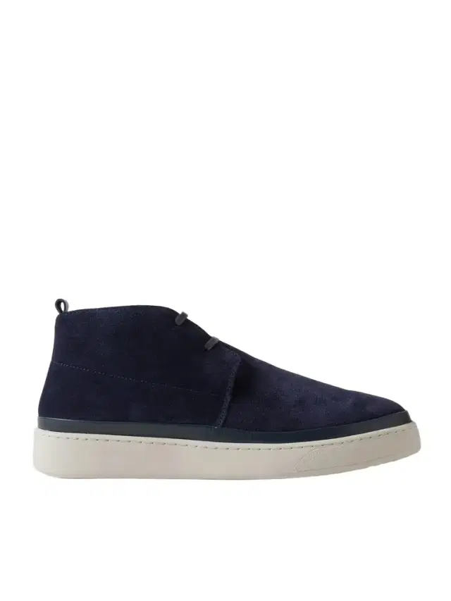 Mulo Leather-Trimmed Waxed-Suede Chukka Boots - Men