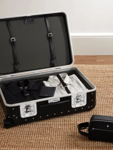 FPM Milano Bank Spinner 68cm Leather-Trimmed Aluminium Suitcase - Men | Thumbnail 3 FPM Milano Bank Spinner 68cm Leather-Trimmed Aluminium Suitcase - Men | Thumbnail 3