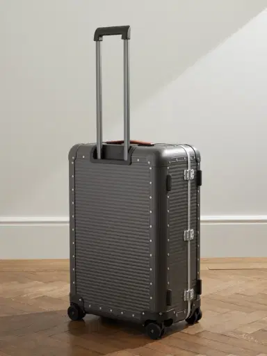 FPM Milano Bank Spinner 68cm Leather-Trimmed Aluminium Suitcase - Men | Thumbnail 4 FPM Milano Bank Spinner 68cm Leather-Trimmed Aluminium Suitcase - Men | Thumbnail 4