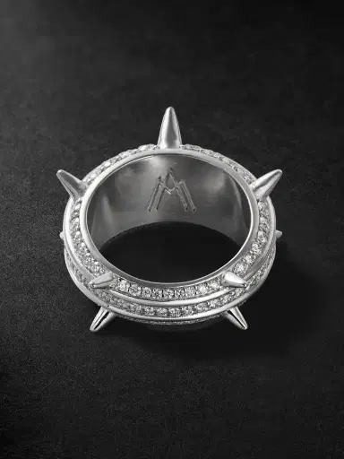 Alex Moss New York Destroyer 14-Karat White Gold Diamond Ring - Men | Thumbnail 3 Alex Moss New York Destroyer 14-Karat White Gold Diamond Ring - Men | Thumbnail 3