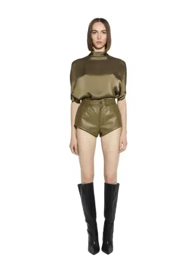 Lapointe Faux Leather Mini Short | Thumbnail 1 Lapointe Faux Leather Mini Short | Thumbnail 1