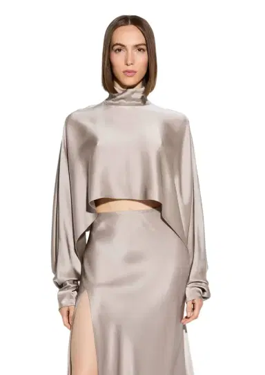 Lapointe Satin Caftan Top | Thumbnail 1 Lapointe Satin Caftan Top | Thumbnail 1