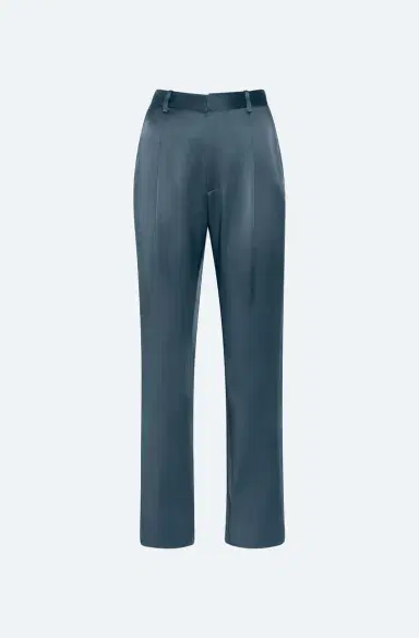 Lapointe Satin Tapered Pleated Pant | Thumbnail 4 Lapointe Satin Tapered Pleated Pant | Thumbnail 4
