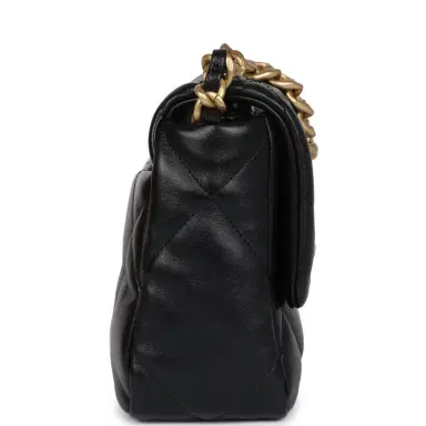 Chanel Chanel Medium 19 Flap Bag Black Lambskin Mixed Metal Hardware | Thumbnail 3 Chanel Chanel Medium 19 Flap Bag Black Lambskin Mixed Metal Hardware | Thumbnail 3