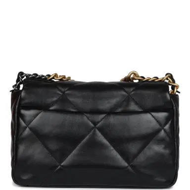 Chanel Chanel Medium 19 Flap Bag Black Lambskin Mixed Metal Hardware | Thumbnail 4 Chanel Chanel Medium 19 Flap Bag Black Lambskin Mixed Metal Hardware | Thumbnail 4