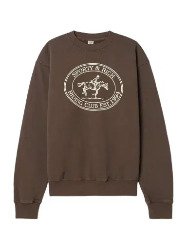 Sporty & Rich Printed Cotton-jersey Sweatshirt - x large | Thumbnail 1